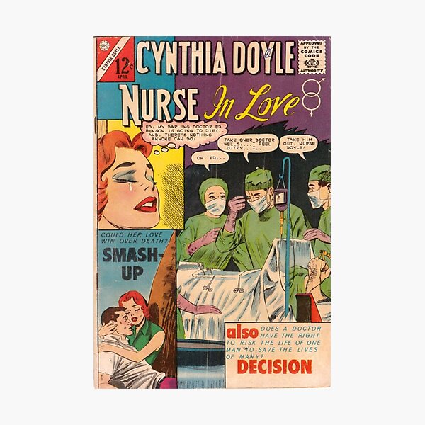 Vintage Myra North Special Nurse Comic Advertising Poster Print Vintage Myra North Special Nurse Comic Advertising Poster Print