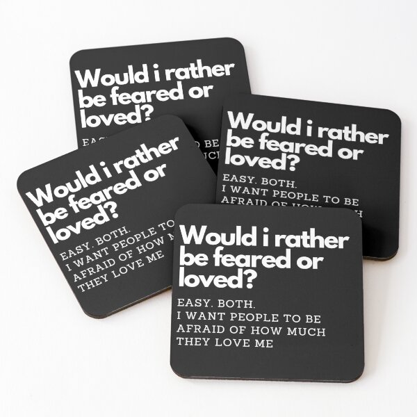 Item preview, Would I rather be feared or loved? designed and sold by printernet.