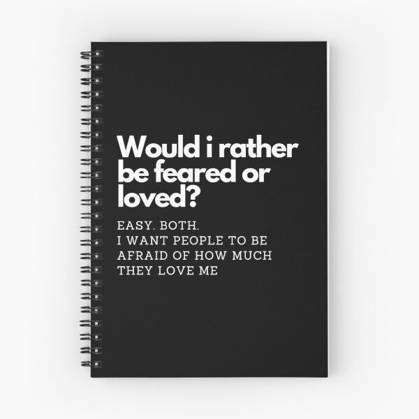 Item preview, Would I rather be feared or loved? designed and sold by printernet.
