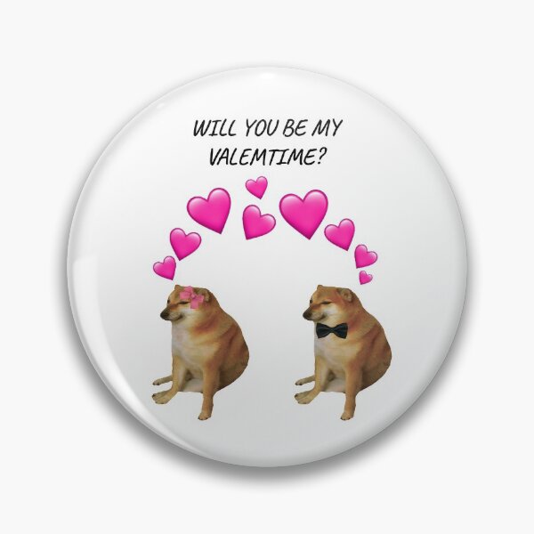 Item preview, Will You Be my Valentines Cheems  designed and sold by SciathDe.