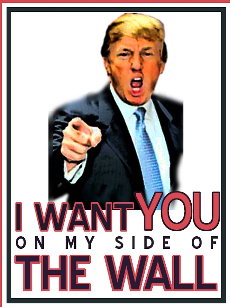 TRUMP I WANT YOU ON MY SIDE OF THE WALL by wrathofbong420