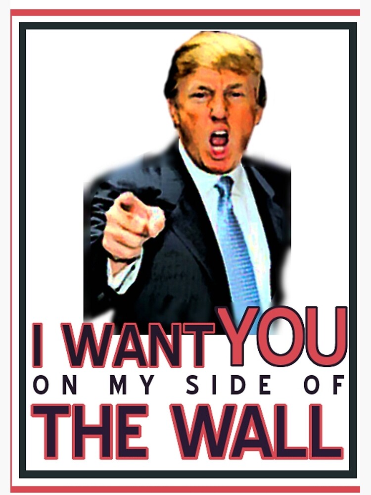 TRUMP I WANT YOU ON MY SIDE OF THE WALL by wrathofbong420