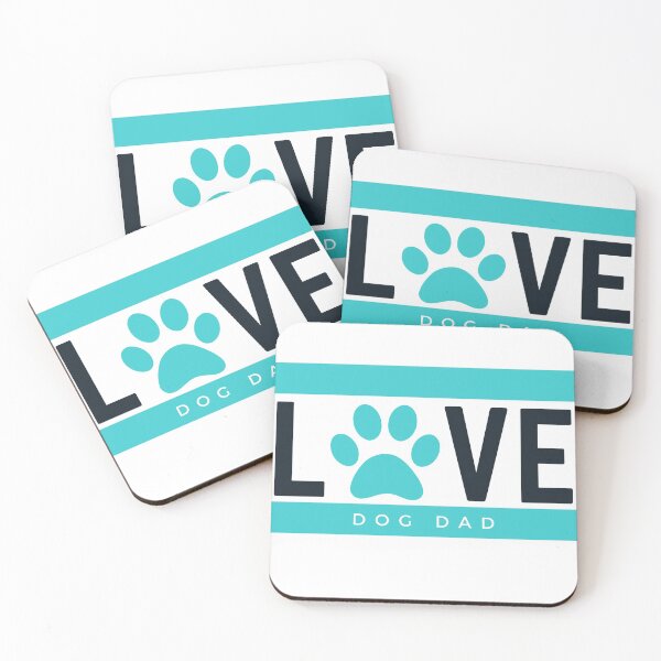 Item preview, DOG DAD, TURQUOISE,  designed and sold by wildwhimsical.