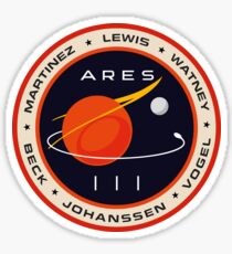 "Martian" Ares III Patch Sticker