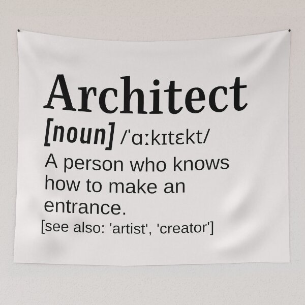 Item preview, Architect Builder Funny Joke Definition Make and Entrance designed and sold by DefinitionX.