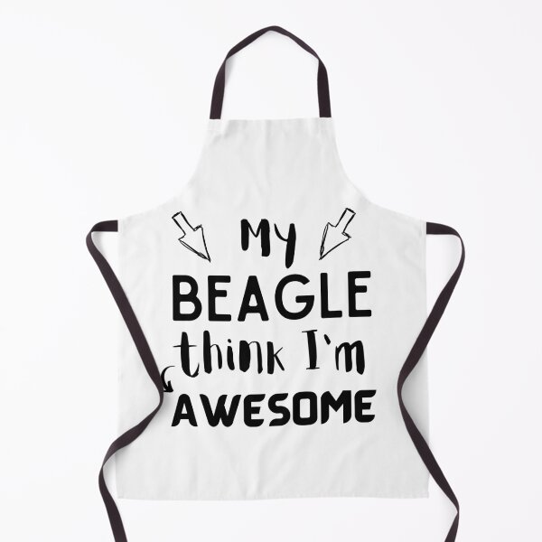 Item preview, My beagle think im awesome funny quote cartoon beagle designed and sold by OneTimeEngineer.