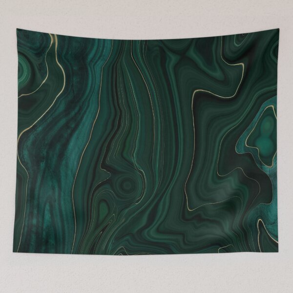 Item preview, Emerald Green and Gold  Malachite Pattern designed and sold by RougeAtelier.