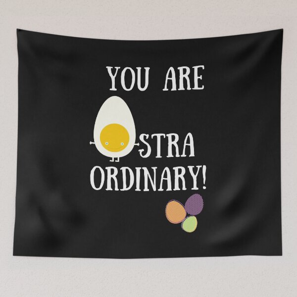 Item preview, Eggstraordinary - Funny Text designed and sold by BaldingSnail.