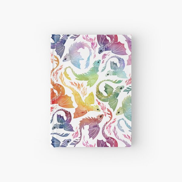 Dragon fire rainbow Hardcover Journal
