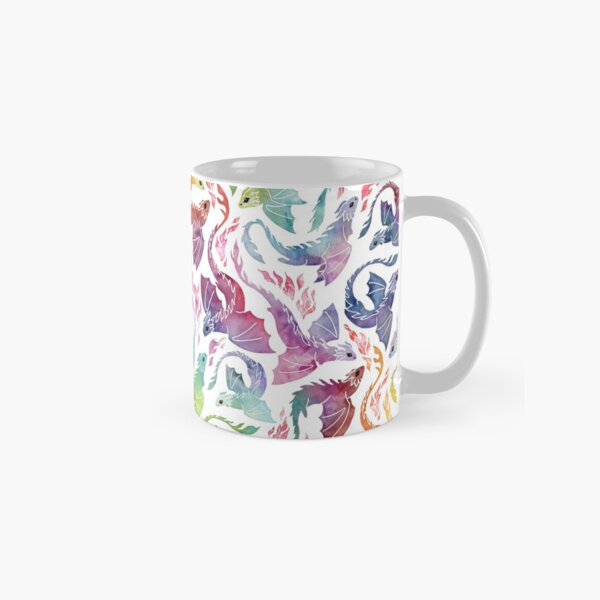 Dragon fire rainbow Classic Mug