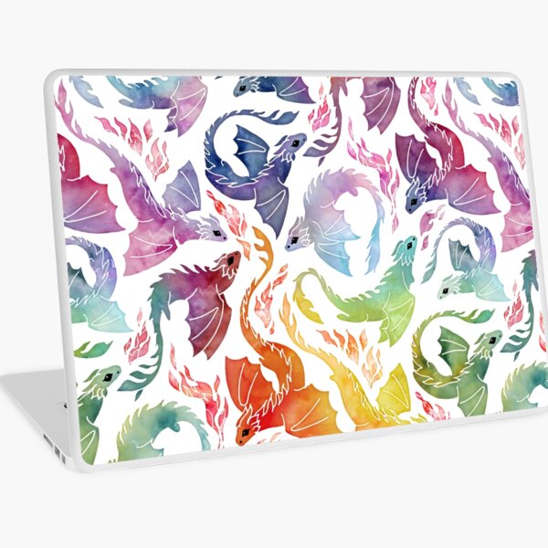 Dragon fire rainbow Laptop Skin