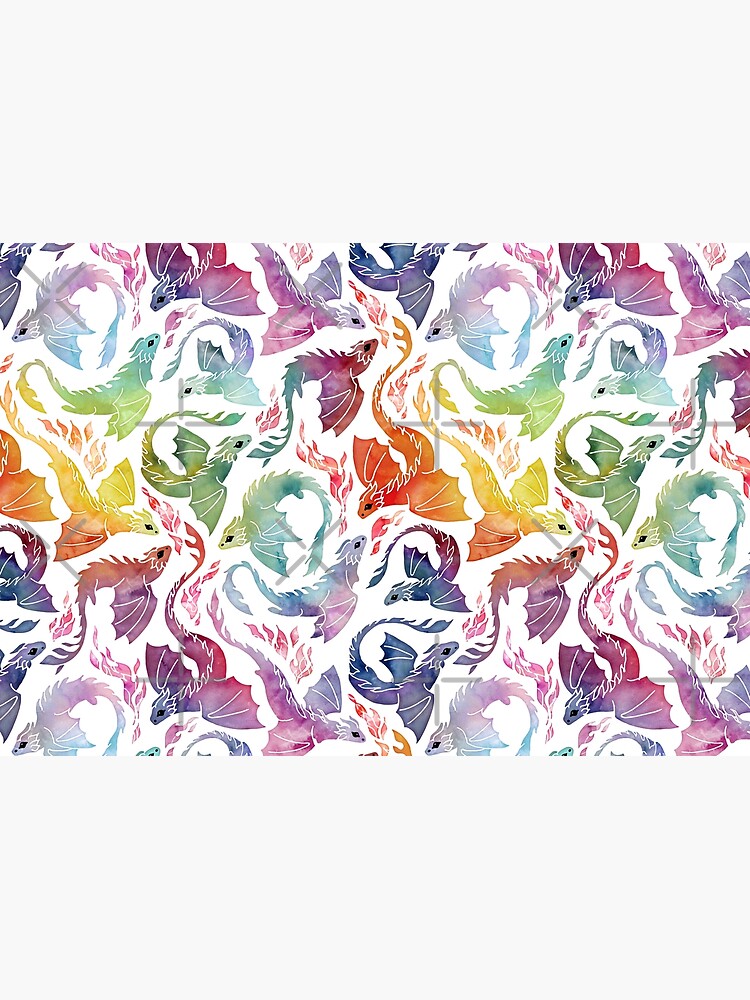 Thumbnail 3 of 3, Jigsaw Puzzle, Dragon fire rainbow designed and sold by adenaJ.