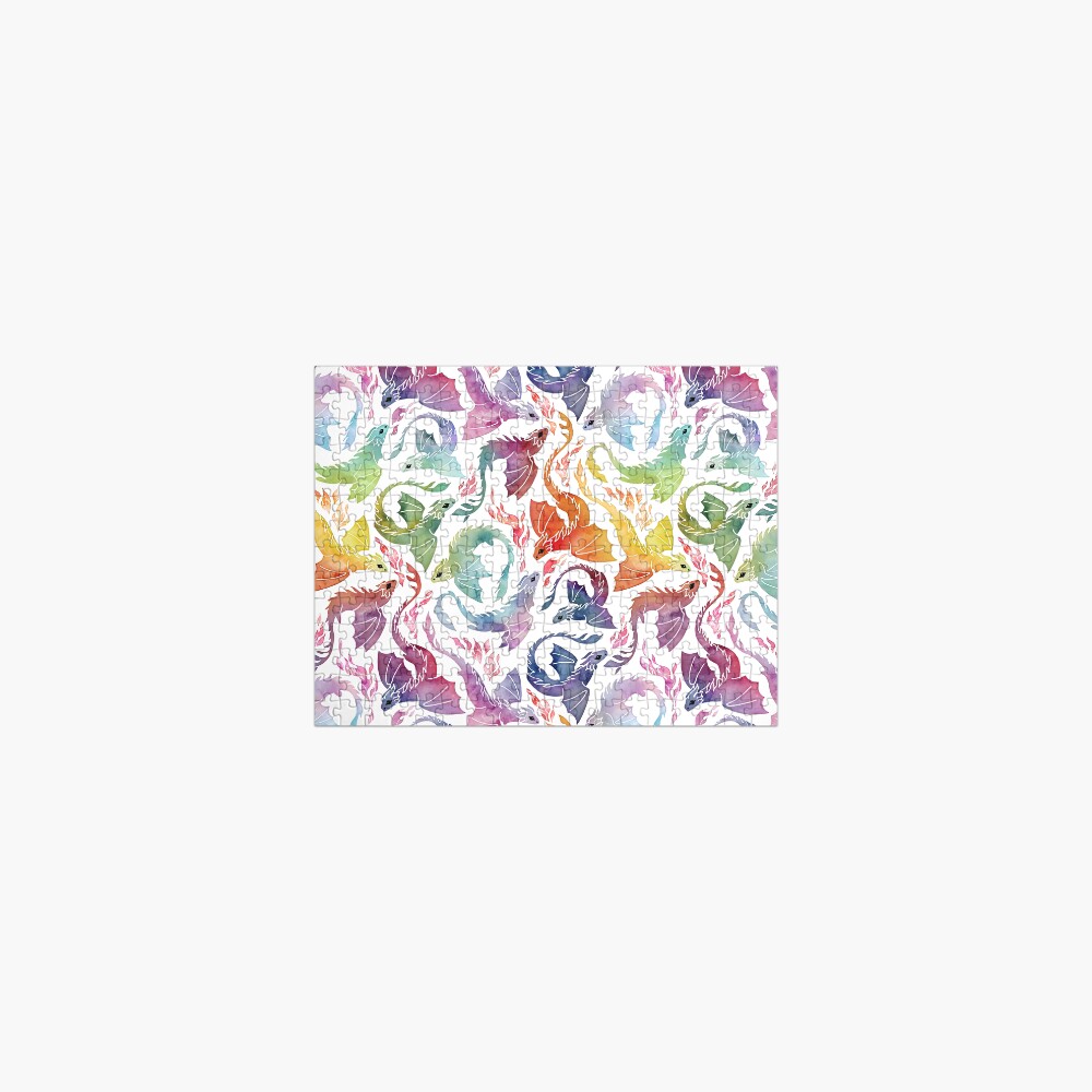Dragon fire rainbow Jigsaw Puzzle