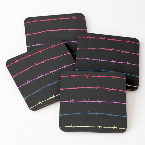Item preview, Rainbow barbed wire pattern designed and sold by chihuahuashower.