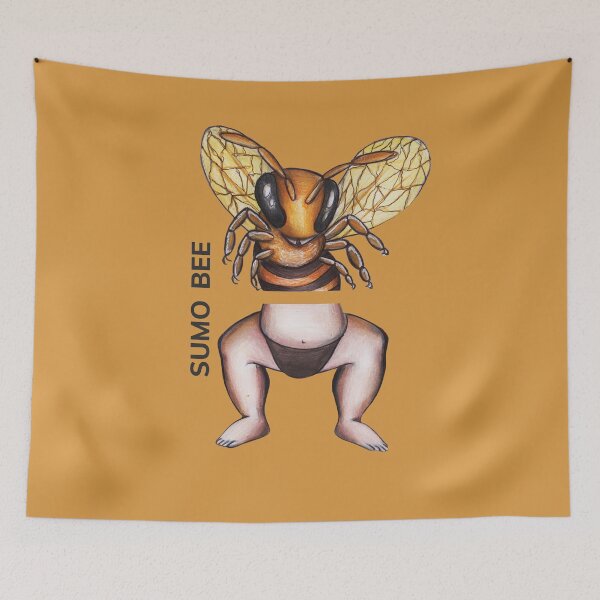 Item preview, SUMO BEE by FrankenDuo saffron brown designed and sold by FrankenDuo.