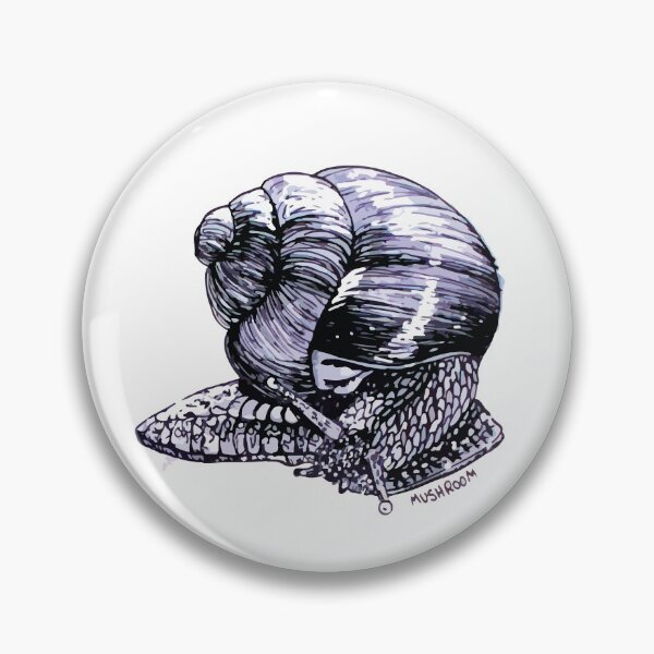Item preview, Snail Named Mushroom designed and sold by lauelibre.