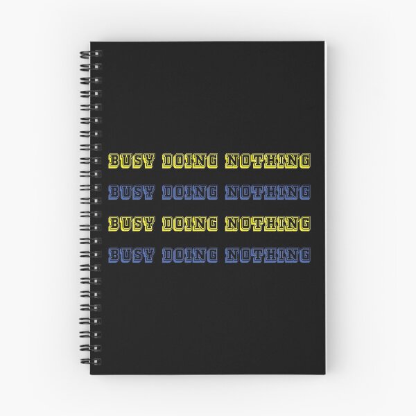 Item preview, busy doing nothing yellow and blue designed and sold by KLINESTORE.