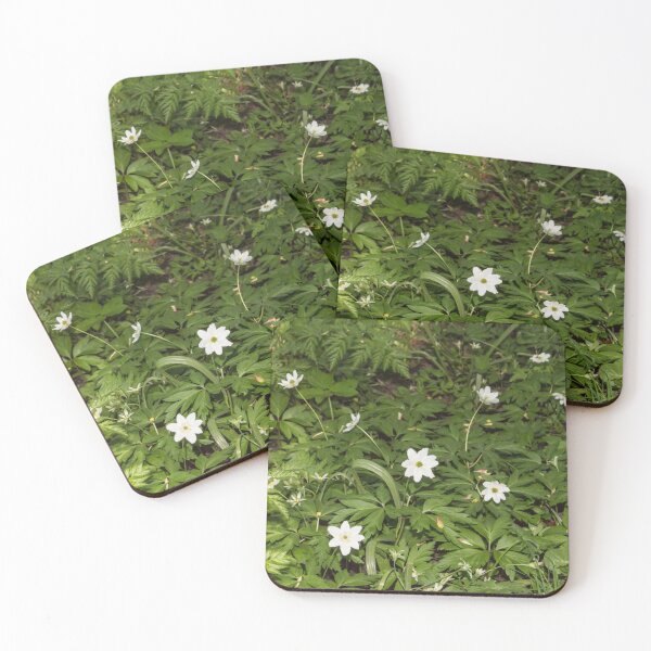 Item preview, small white flowers in the forest green designed and sold by nataliavavilina.