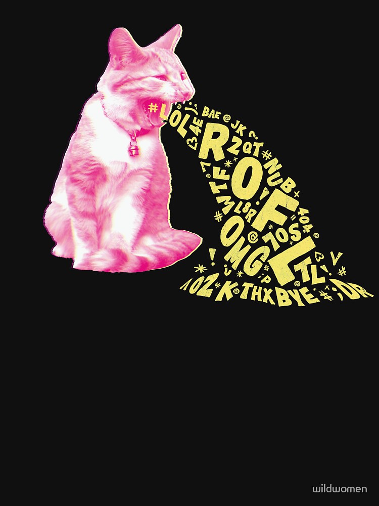 "Word Vomit" Tshirt for Sale by wildwomen Redbubble cat tshirts