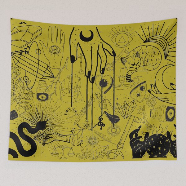 Item preview, Esoterica (mustard) designed and sold by Kimberlee Frederick.