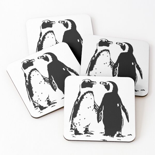 Item preview, Penguin Pals Linoprint  designed and sold by NattyDesigns.
