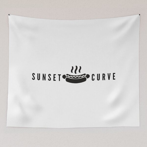 Item preview, Sunset Curve Hotdog Design designed and sold by sunflowershop6.