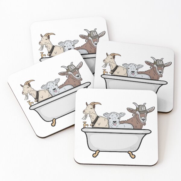 Item preview, goats in a tub designed and sold by melinasauermann.