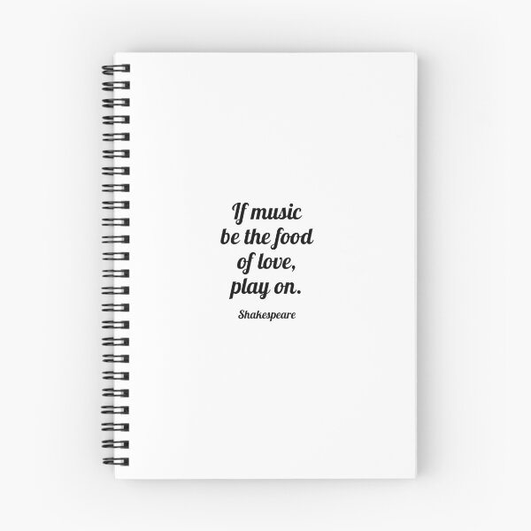 Item preview, Shakespeare Quotes - If music be the food of love, play on  designed and sold by Inspirationmotivation.