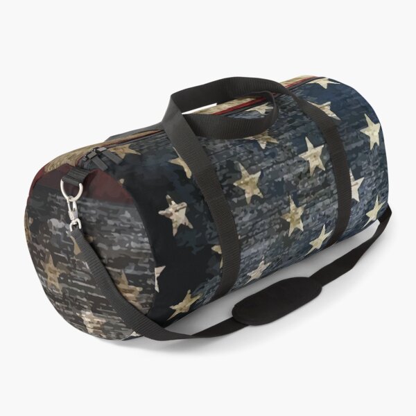 Old Vintage American Flag, US Flag Duffle Bag