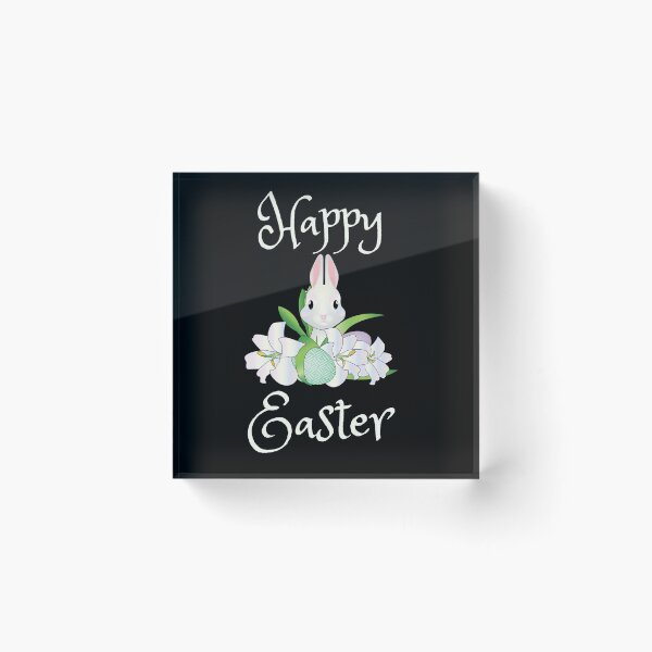 Item preview, Happy Cute Easter Bunny In A Flowers Nest designed and sold by Sonatablue.