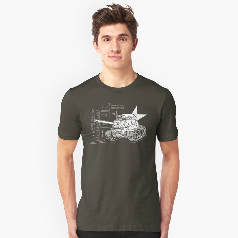 ISU-122 Self-Propelled Gun Slim Fit T-Shirt