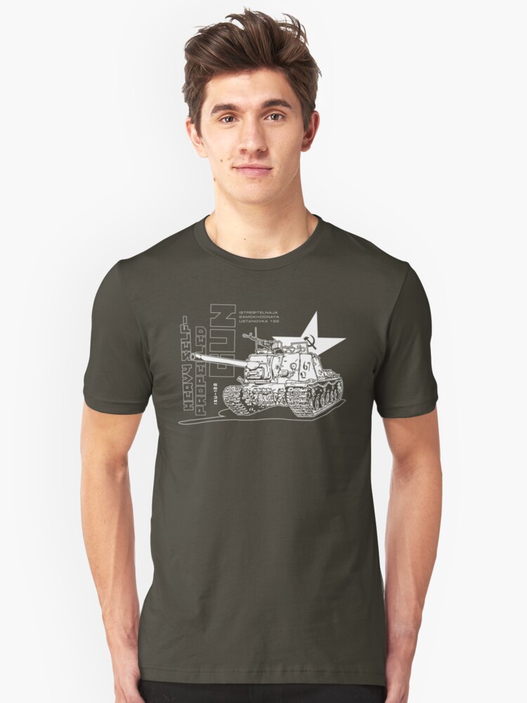 Alternate view of ISU-122 Self-Propelled Gun Slim Fit T-Shirt