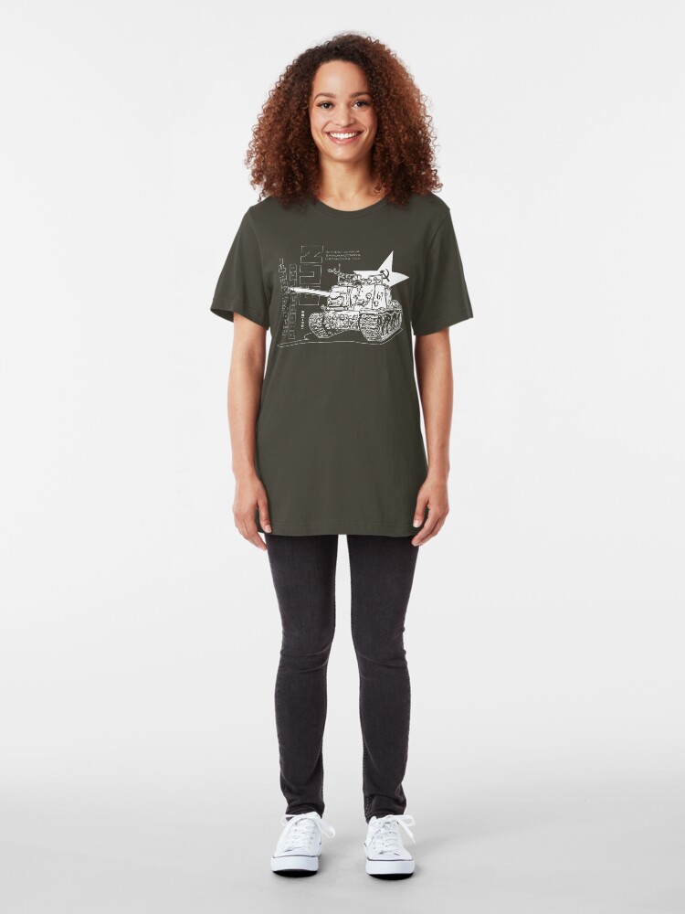 Alternate view of ISU-122 Self-Propelled Gun Slim Fit T-Shirt