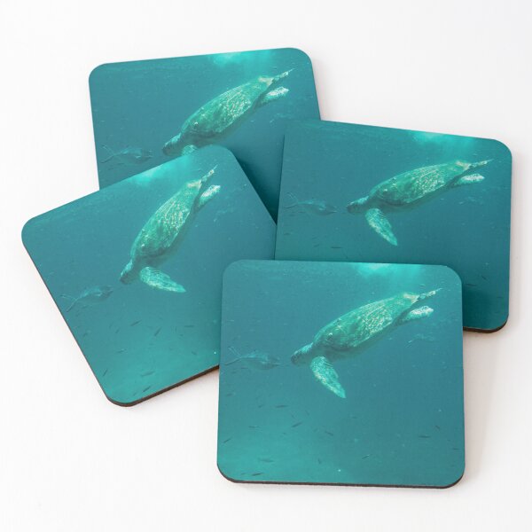 Item preview, Turtoise in the depths of the turquoise ocean designed and sold by ArnitaArnita.