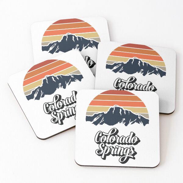 Item preview, Colorado Springs Retro Sunset Mountains Cursive Gift designed and sold by FazCreations.