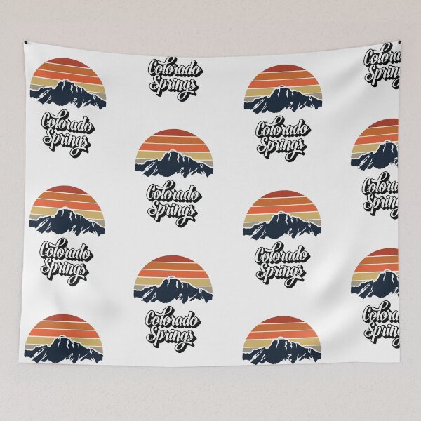 Item preview, Colorado Springs Retro Sunset Mountains Cursive Gift designed and sold by FazCreations.