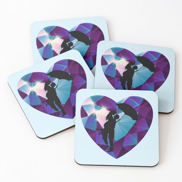 Item preview, A Priceless Love (Iridescent Purple/Aqua) designed and sold by PawsitiveMum.