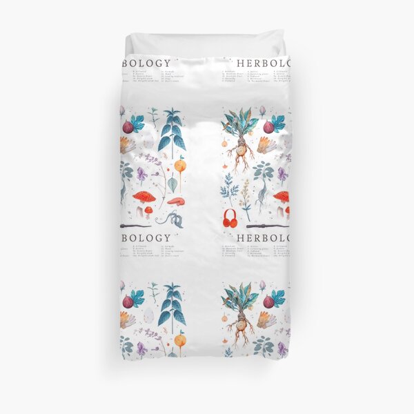 Herbologie plantes Harry Housse de couette