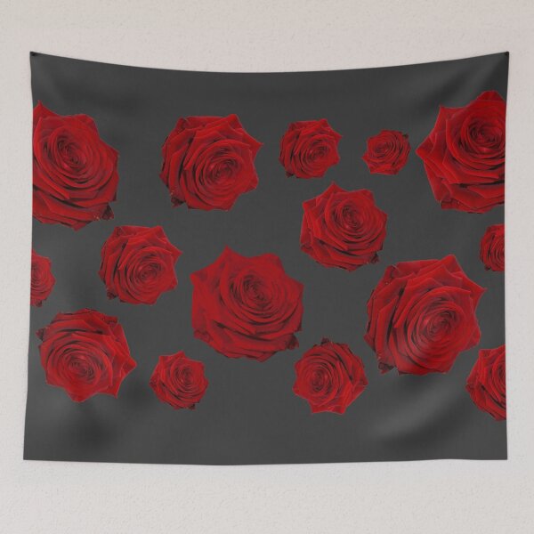 Item preview, red rose flower face mask designed and sold by chunknozza.