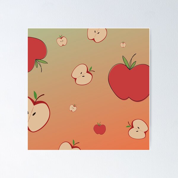Item preview, Apple simple design with smooth background designed and sold by ATB20.
