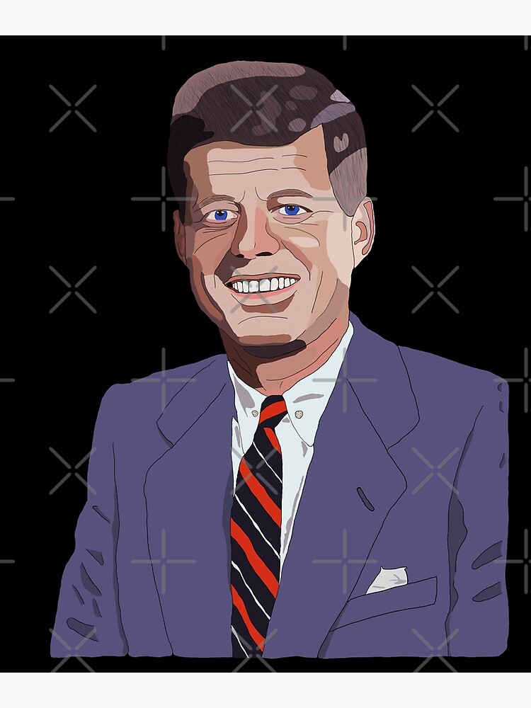 Cartoon John F Kennedy Cartoon Usa Illustration Photographic Print For Sale By Vaniniluxury 