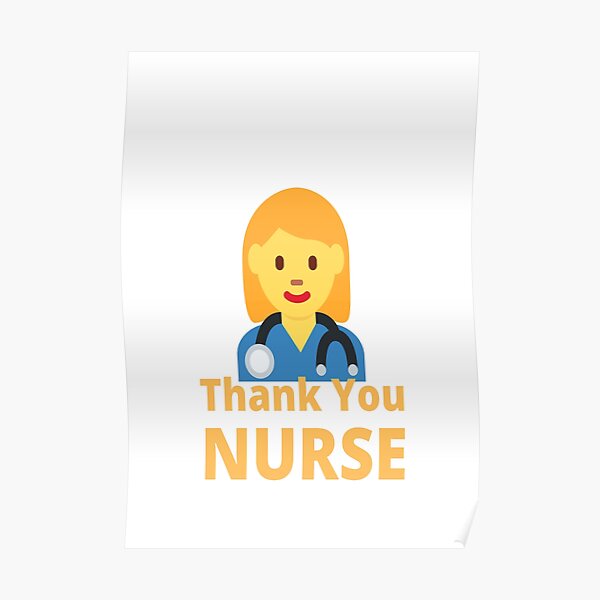 Thank You Nurse Posters for Sale | Redbubble