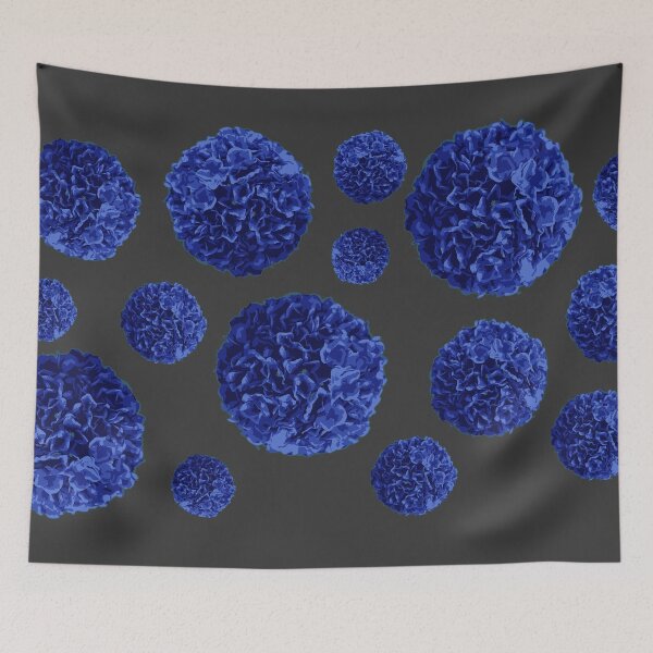 Item preview, blue hydrangea flower face mask designed and sold by chunknozza.