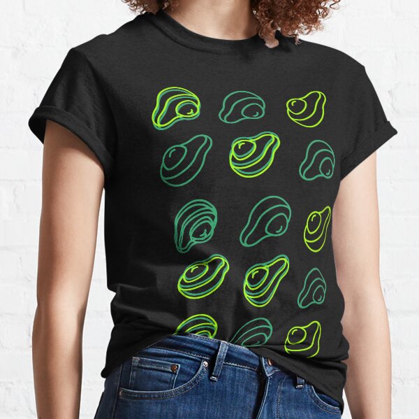 Camiseta con best sale estampado de aguacate