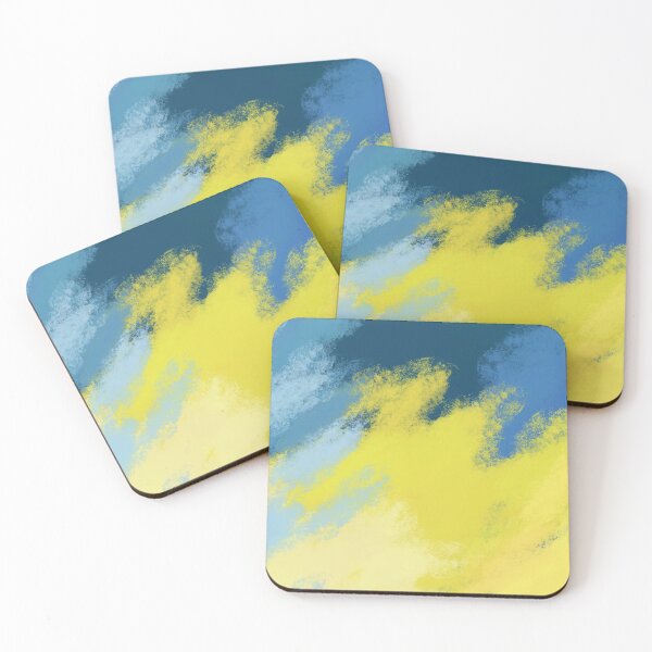 Item preview, Blue and Chartreuse Sky Painting designed and sold by toohot2trot189.