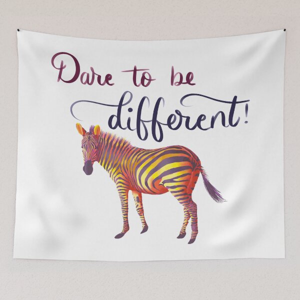 Item preview, Dare to be Different - Yellow and purple designed and sold by creativebakergb.