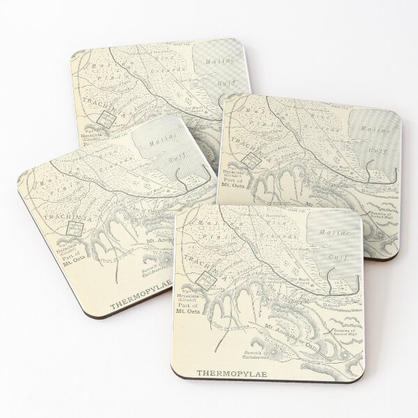 Item preview, Map of Thermopylae Hotgates designed and sold by ClassicalGreece.