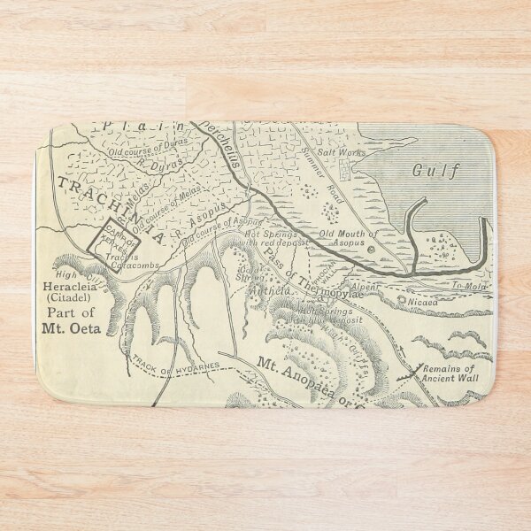 Item preview, Map of Thermopylae Hotgates designed and sold by ClassicalGreece.