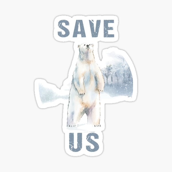 I Love Polar Bear Arctic Animal Ice Bear Lover' Sticker