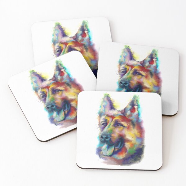 Item preview, Colorful German Shepherd designed and sold by TheArtCrate.